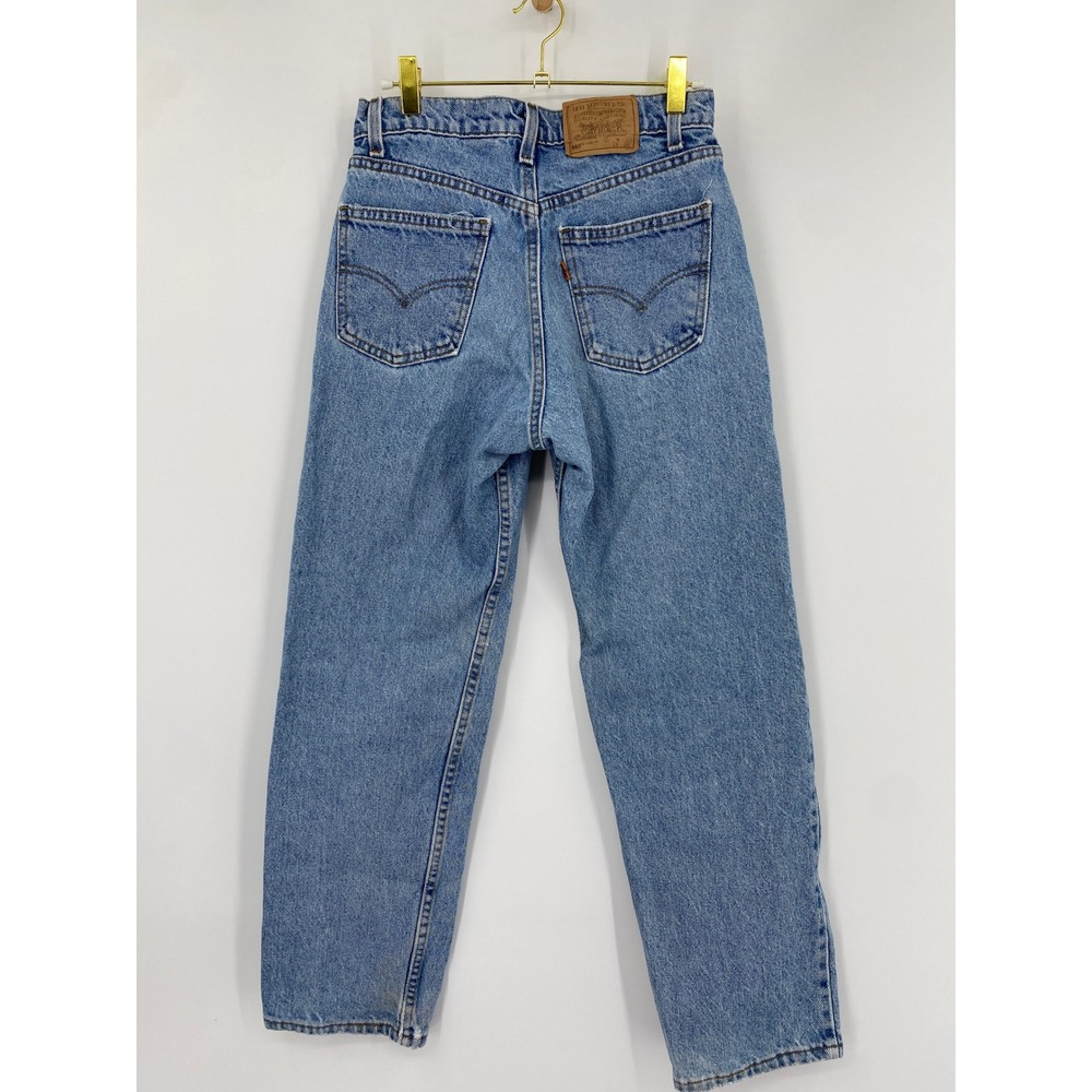 Levi's 560 Jeans Women 28 Blue Vintage Orange Tab Loose Fit High Rise